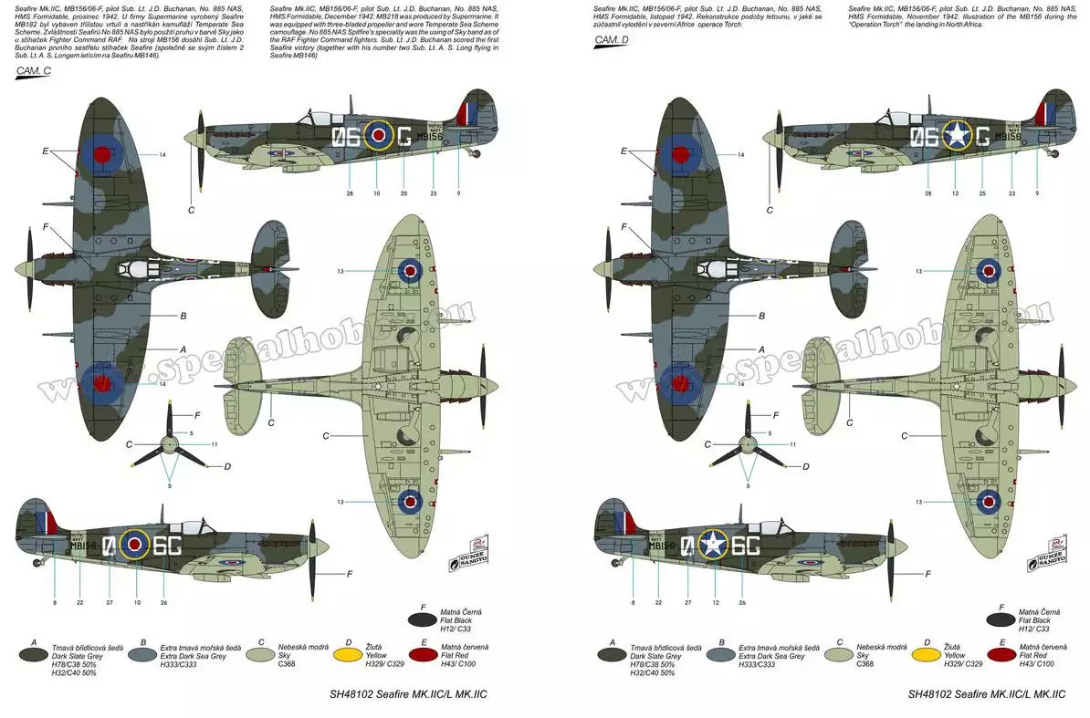 Special Hobby SH48102 Supermarine Seafire Mk.II "Torch & Avalanche", 1:48