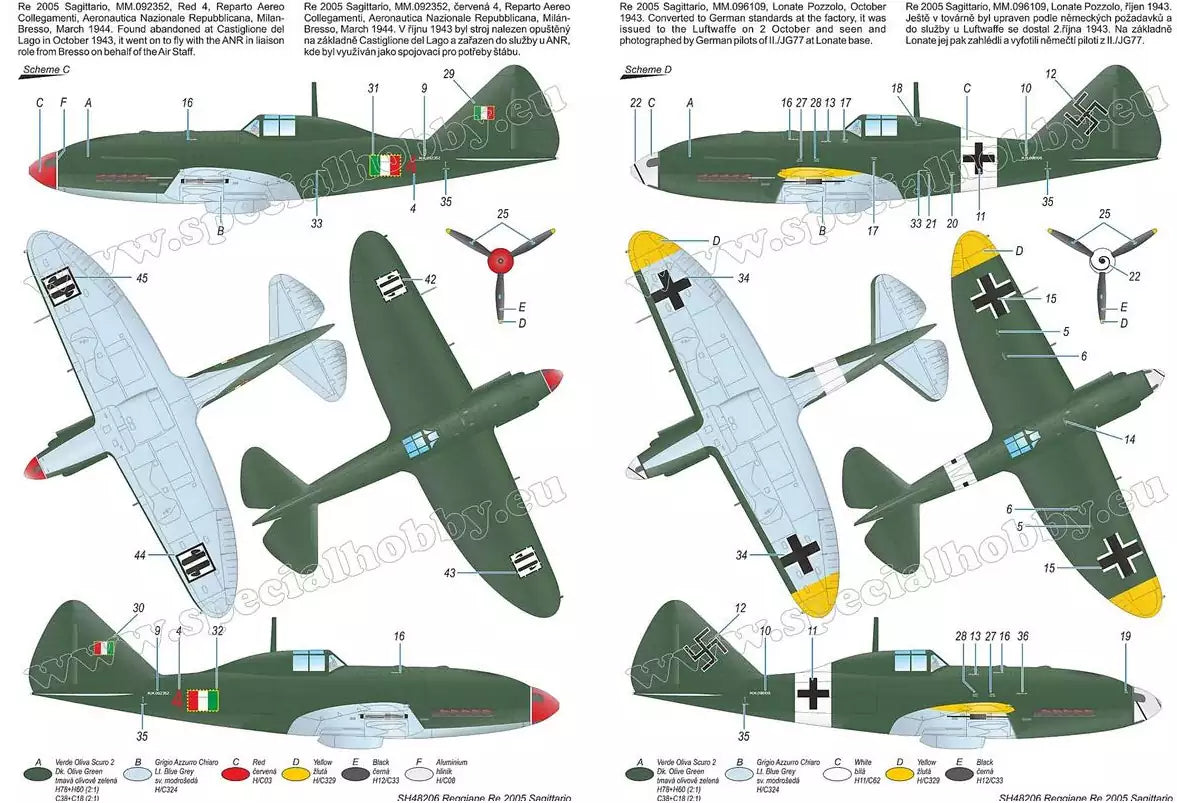 Special Hobby SH48206 Reggiane Re.2005 Sagittario ‘Ultimate Italian WWII Fighter’, 1:48