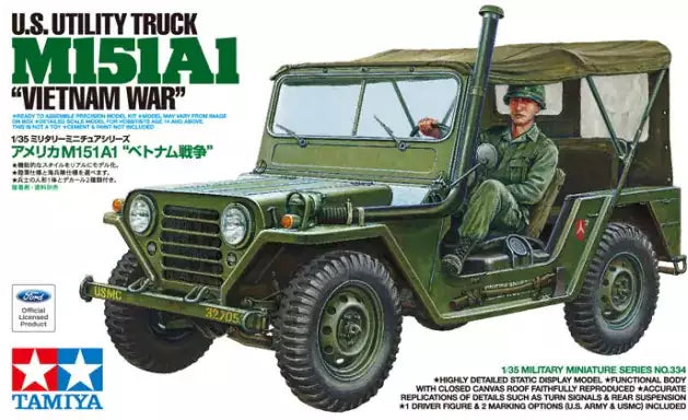 Tamiya 35334 U.S. UTILITY TRUCK M151A1 "VIETNAM WAR", 1:35
