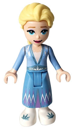 LEGO Disney Figuren DP153 Elsa, mittelblauer Rock und weiße Schuhe
