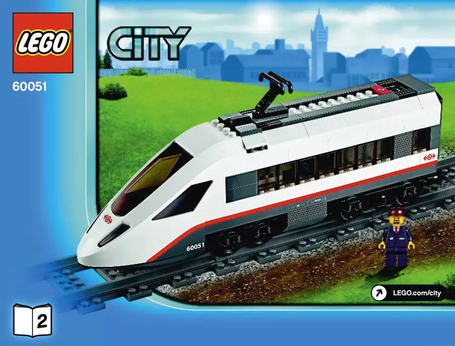 LEGO City EZ60051-1 Weiße Hochgeschwindigkeits-Lokomotive