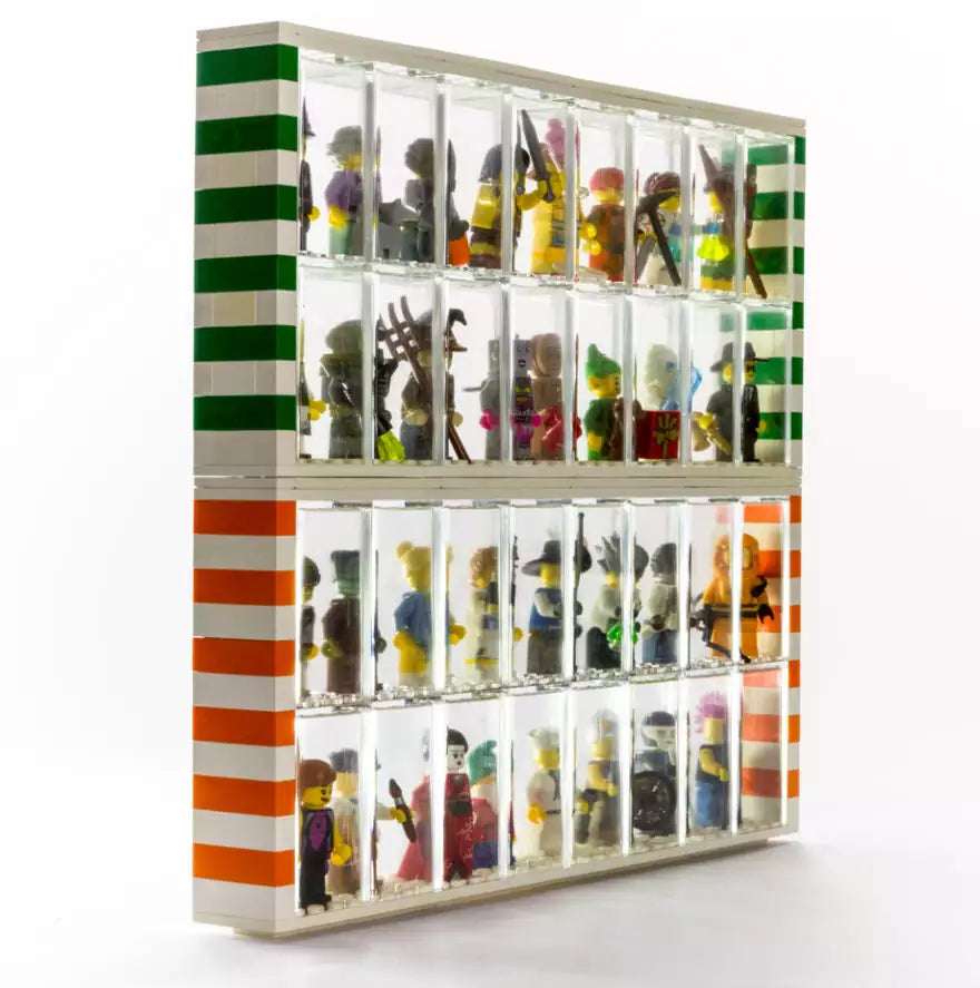 FaBiOX FX001 Vitrine 4x4 für LEGO-Minifigur, transparent-klar