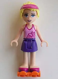 LEGO Friends Figuren FRND106 Stephanie mit orangen Rollschuhen