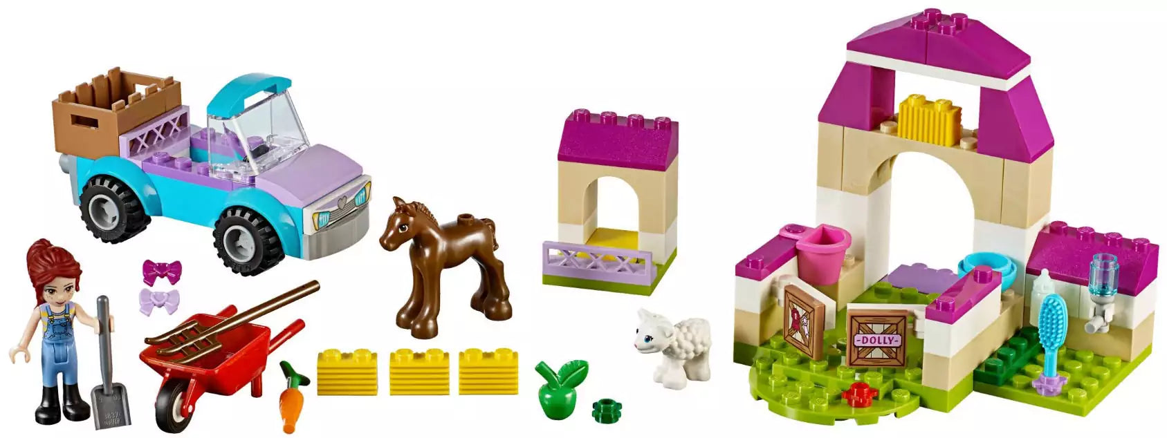 LEGO Juniors 10746 Mias Pferdestall-Koffer, Inhalt