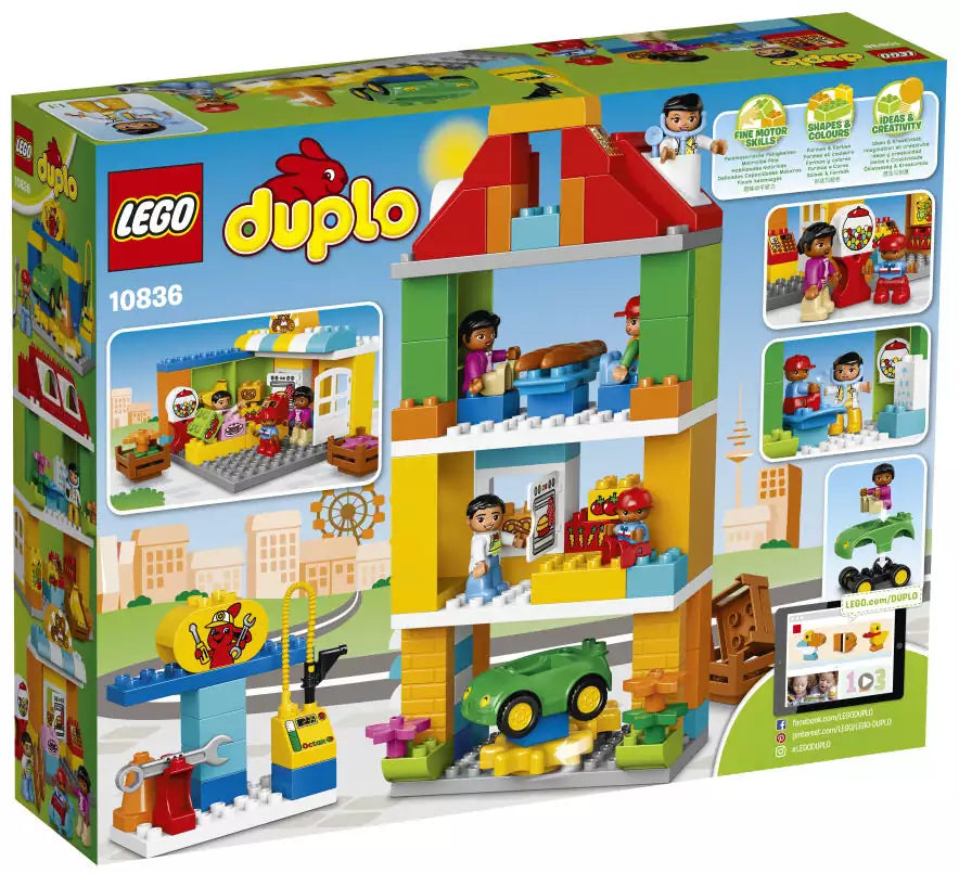 LEGO DUPLO 10836 Stadtviertel, Box Rückansicht