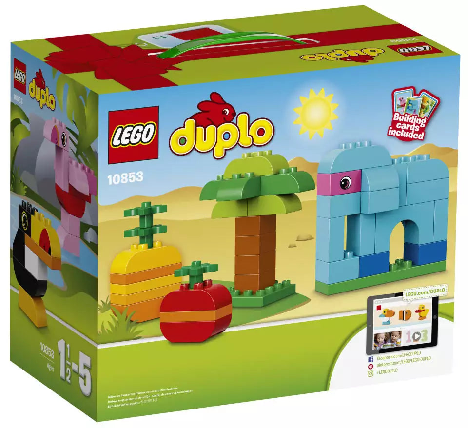 LEGO DUPLO 10853 Kreativ-Bauset bunte Tierwelt, Box Rückansicht