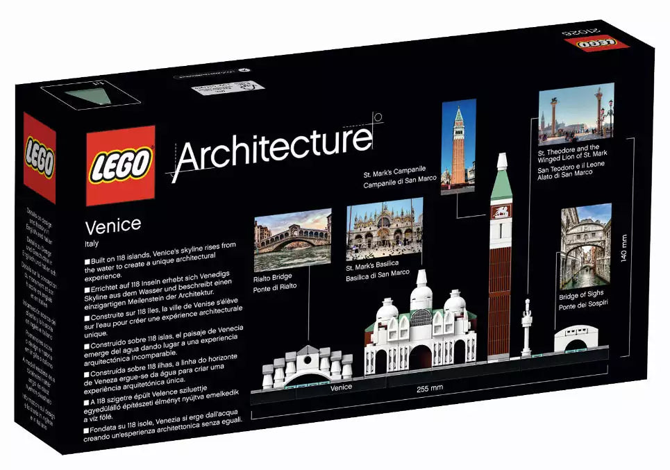 LEGO Architecture 21026 Venedig, Box Rückseite