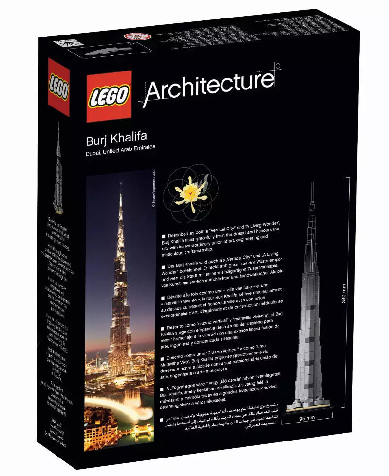 LEGO Architecture 21031 Burj Khalifa, Box Rückseite