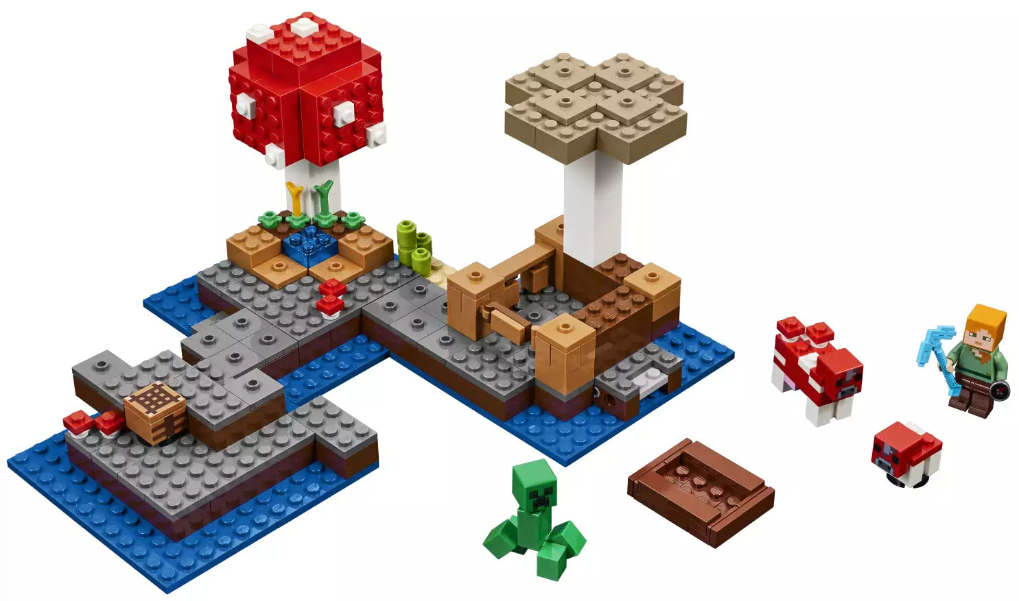 LEGO Minecraft 21129 Die Pilzinsel, Inhalt