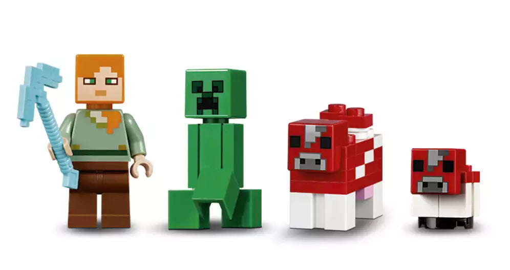 LEGO Minecraft 21129 Die Pilzinsel, Minifiguren