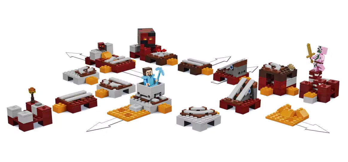 LEGO Minecraft 21130 Die Nether-Eisenbahn, Detail 1