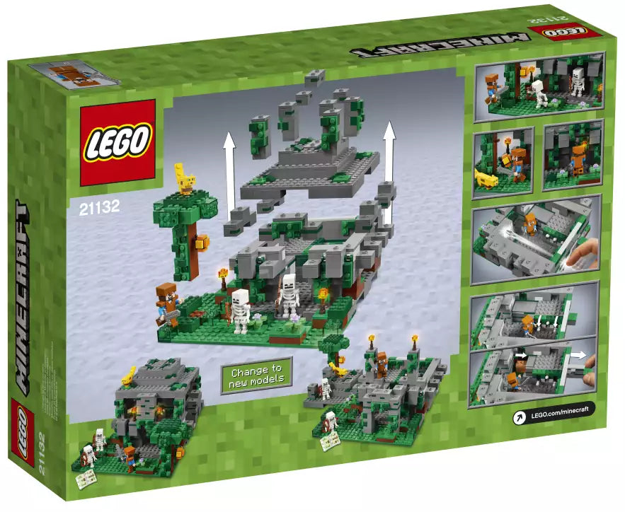 LEGO Minecraft 21132 Der Dschungeltempel, Box Rückansicht