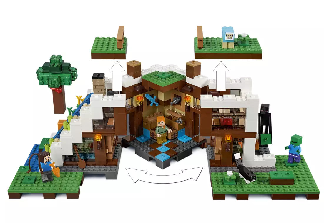 LEGO Minecraft 21134 Unterschlupf im Wasserfall, Detail 2