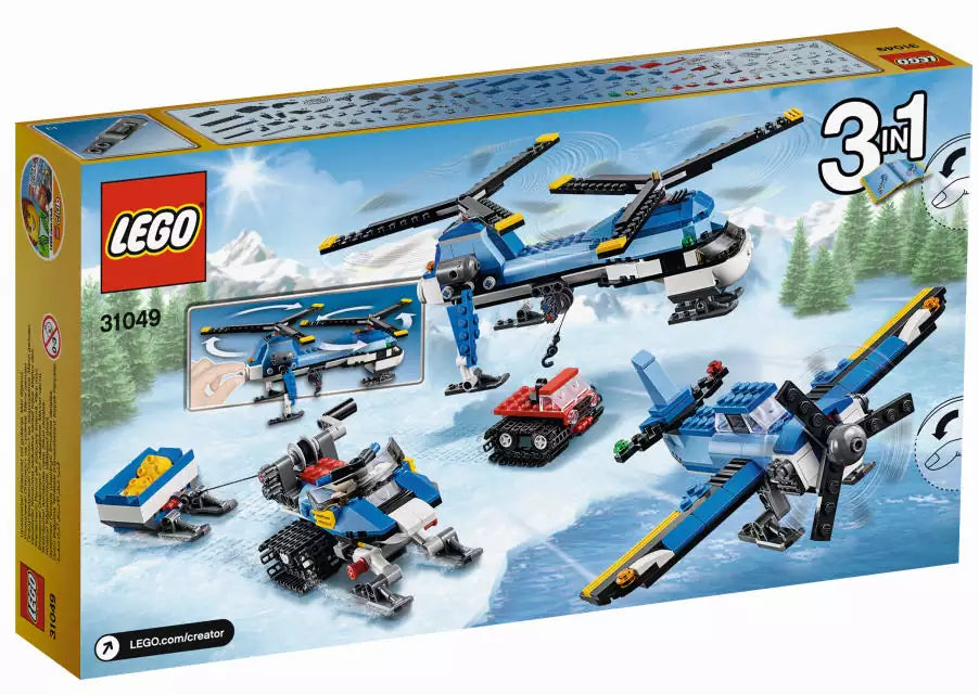 LEGO Creator 31049 Doppelrotor-Hubschrauber, Box Rückansicht