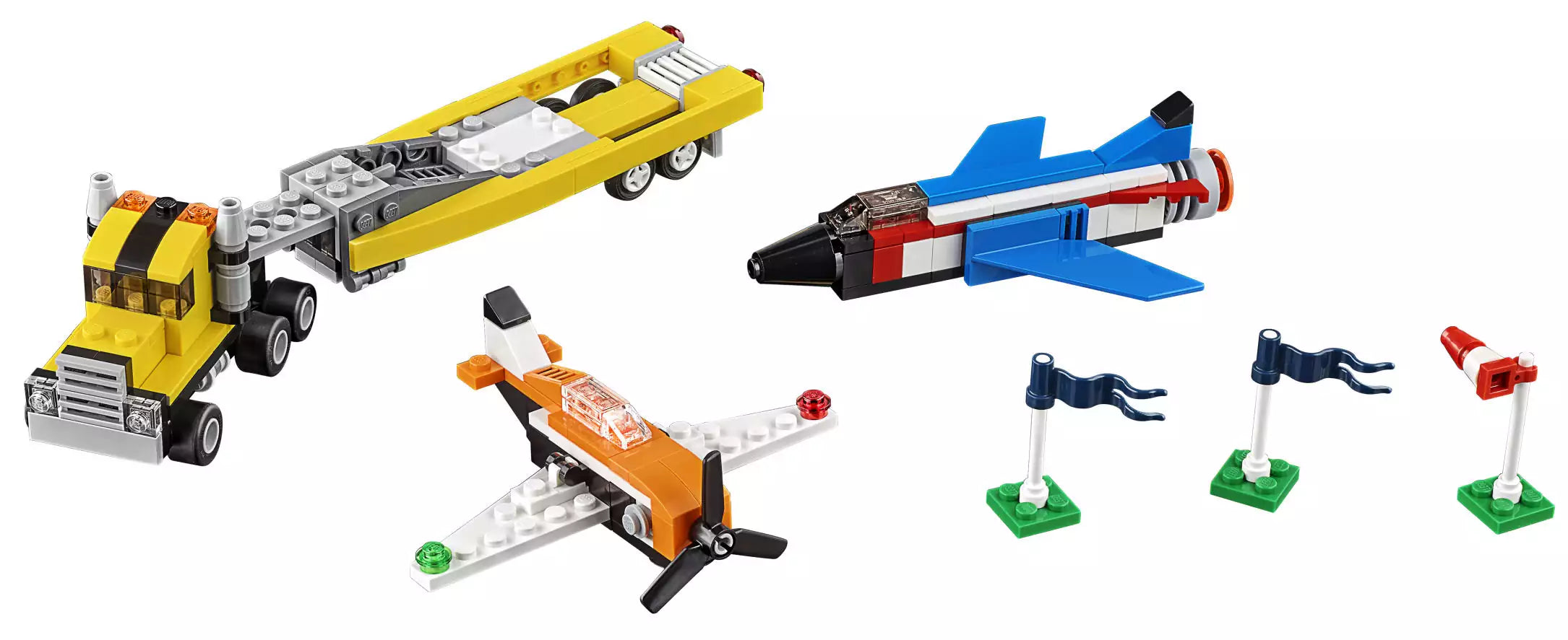 LEGO Creator 31060 Flugschau-Attraktionen, Inhalt