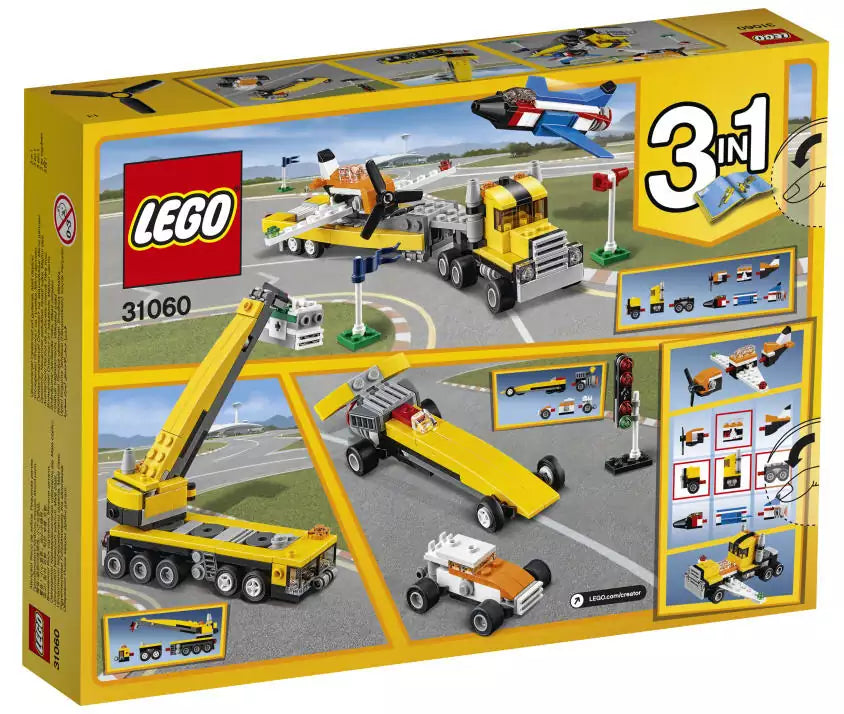 LEGO Creator 31060 Flugschau-Attraktionen, Box Rückansicht