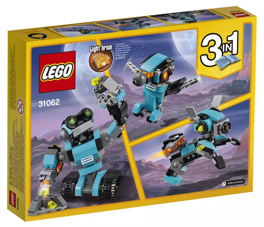 LEGO Creator 31062 Forschungsroboter, Box Rückansicht