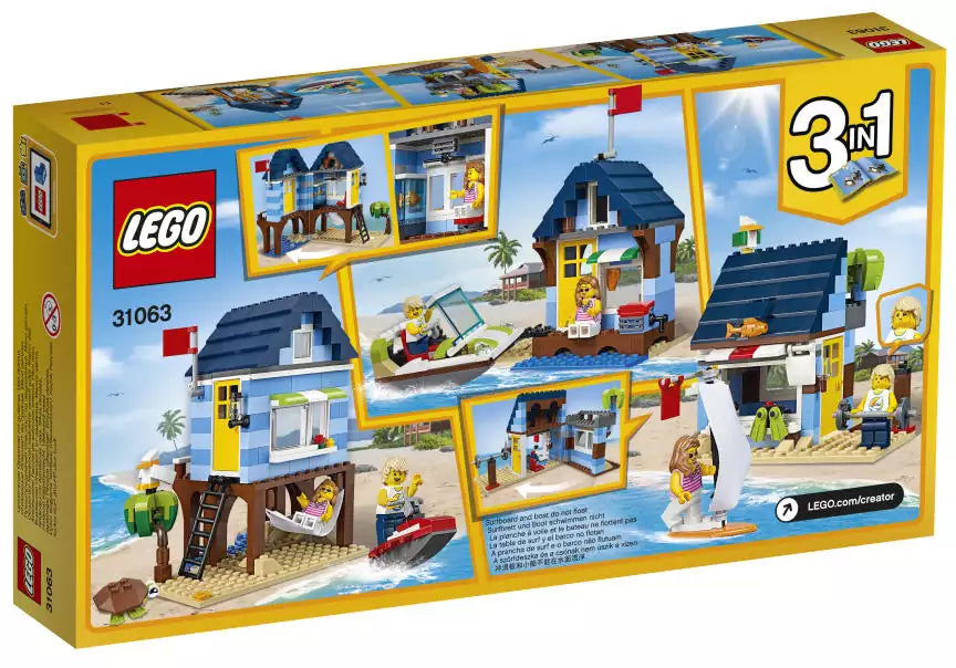 LEGO Creator 31063 Strandurlaub, Box Rückansicht