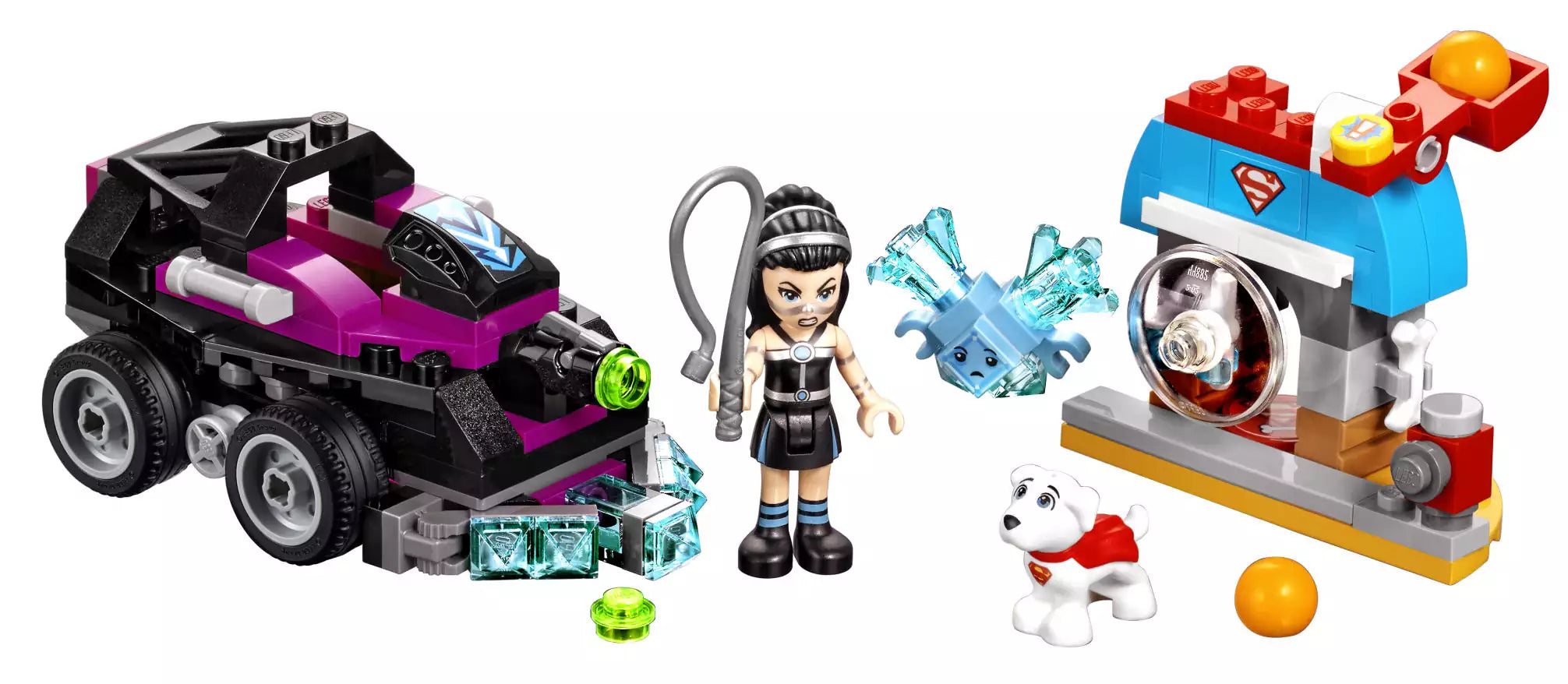 LEGO Super Hero Girls 41233 Lashinas Action-Cruiser, Inhalt