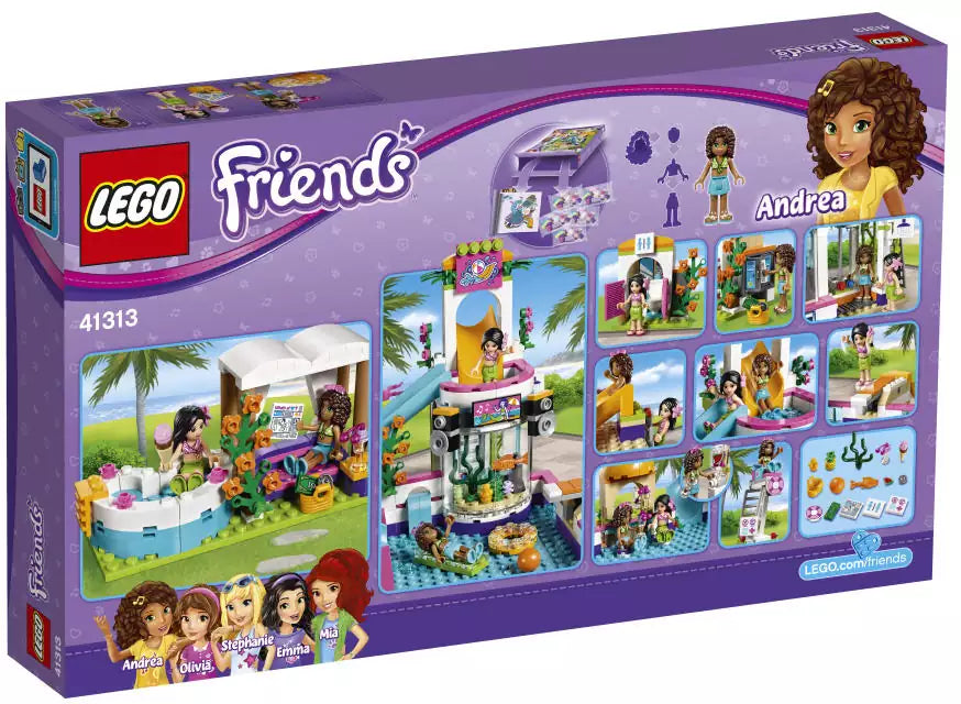 LEGO Friends 41313 Heartlake Freibad, Box Rückansicht