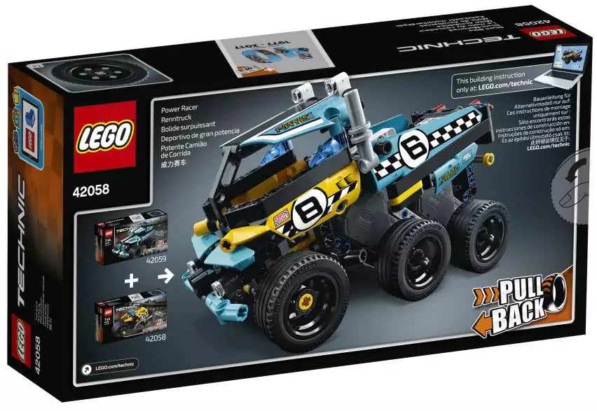 LEGO Technic 42058 Stunt-Motorrad, Box Rückansicht