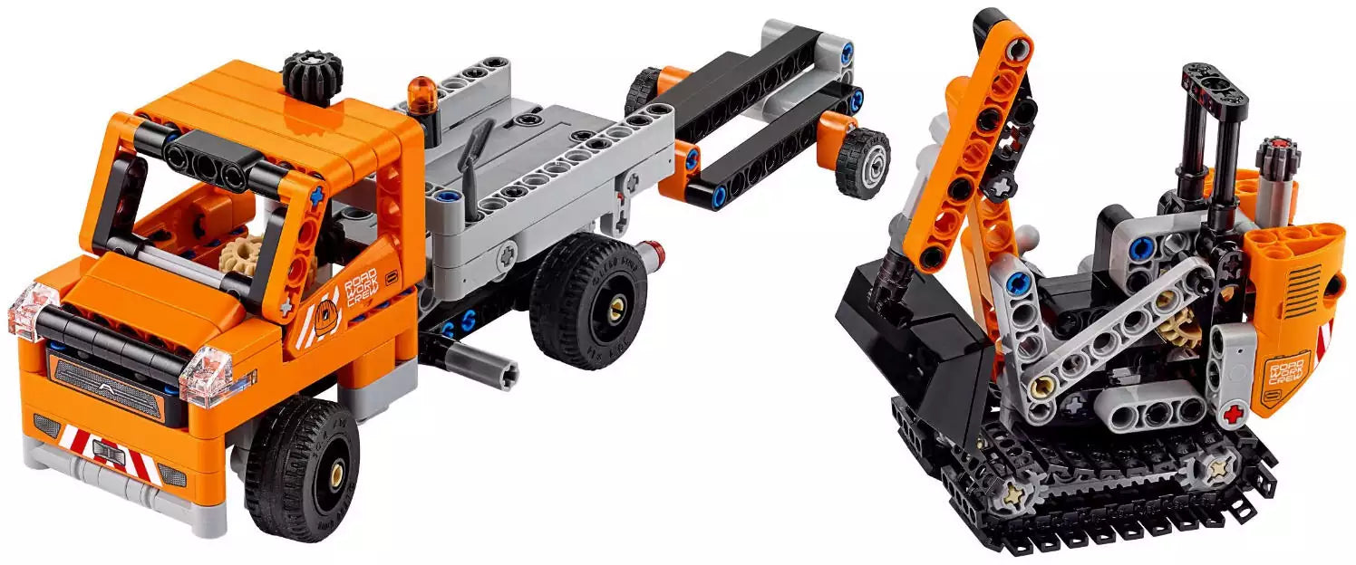 LEGO Technic 42060 Straßenbau-Fahrzeuge, Inhalt
