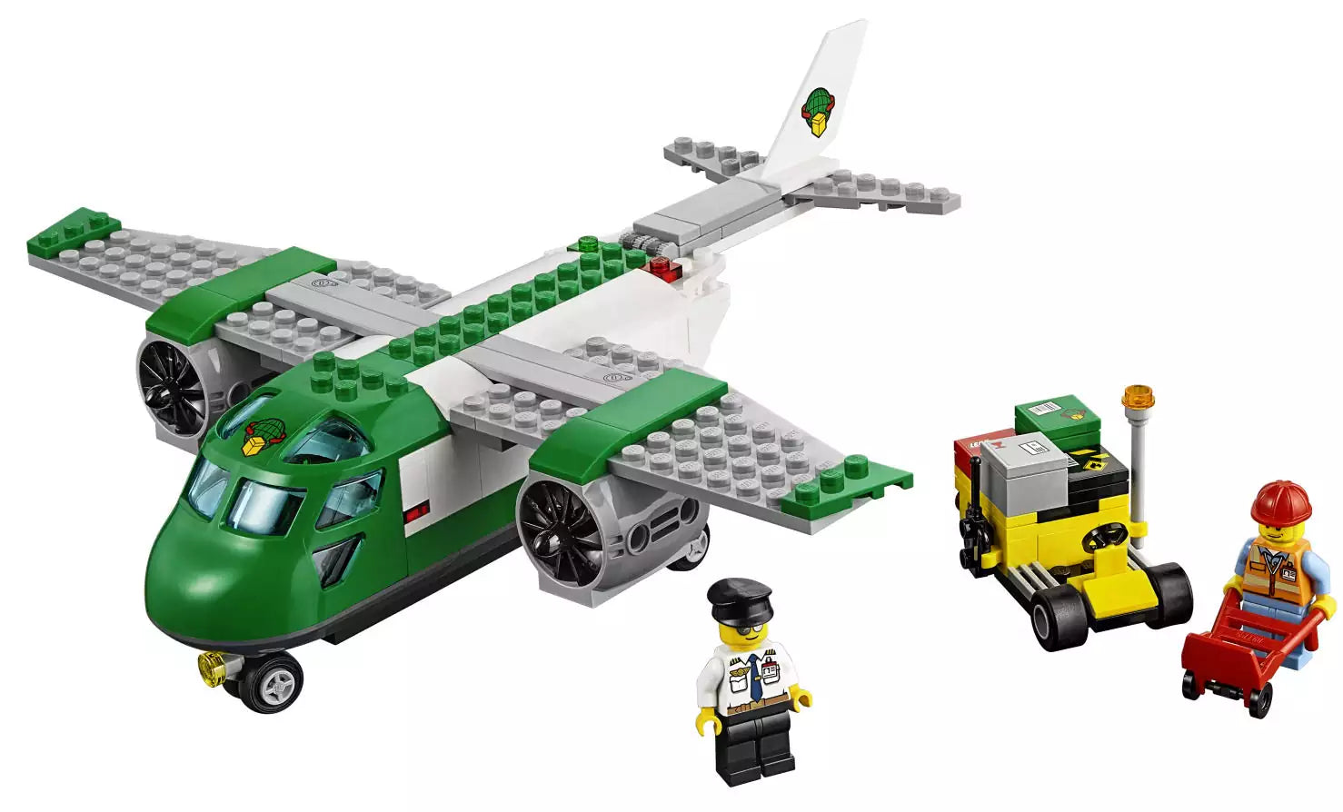 LEGO City 60101 Flughafen-Frachtflugzeug, Inhalt