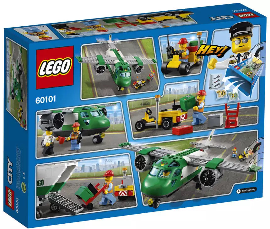 LEGO City 60101 Flughafen-Frachtflugzeug, Box Rückansicht