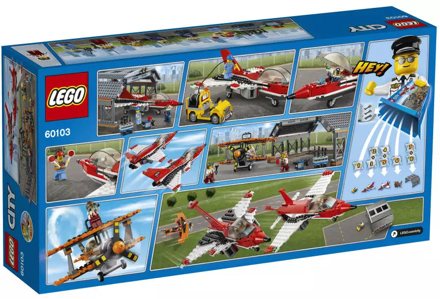 LEGO City 60103 Große Flugschau, Box Rückansicht