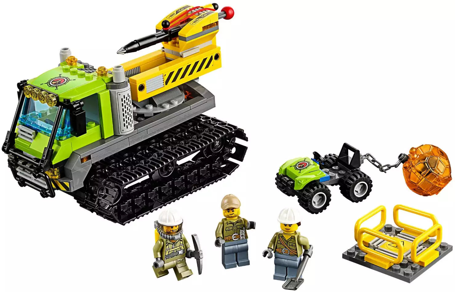 LEGO City 60122 Vulkan-Raupe, Inhalt