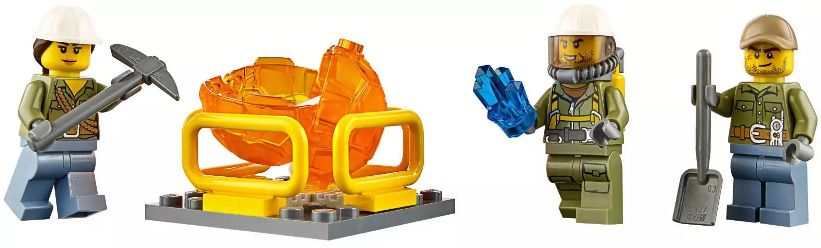 LEGO City 60122 Vulkan-Raupe, Minifiguren
