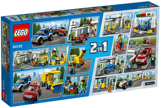 LEGO City 60132 Tankstelle, Box Rückansicht