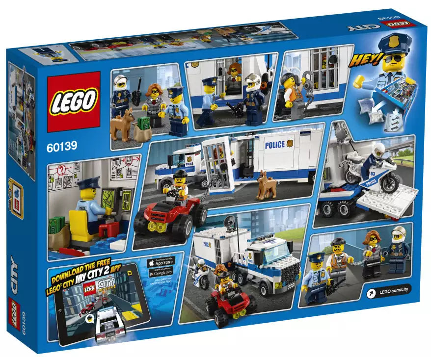 LEGO City 60139 Mobile Einsatzzentrale, Box Rückansicht