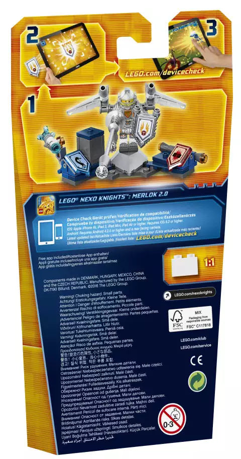 LEGO Nexo Knights 70337 Ultimativer Lance, Box Rückansicht