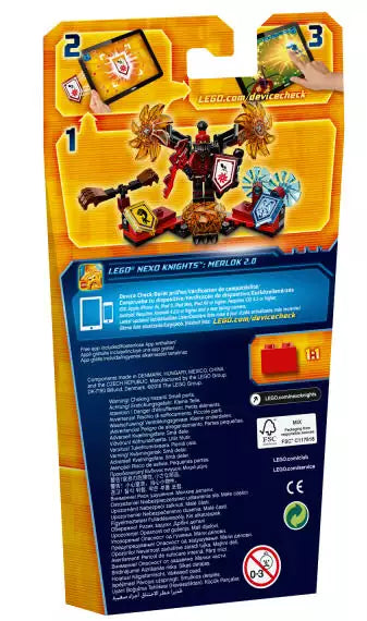 LEGO Nexo Knights 70338 Ultimativer General Magmar, Box Rückansicht