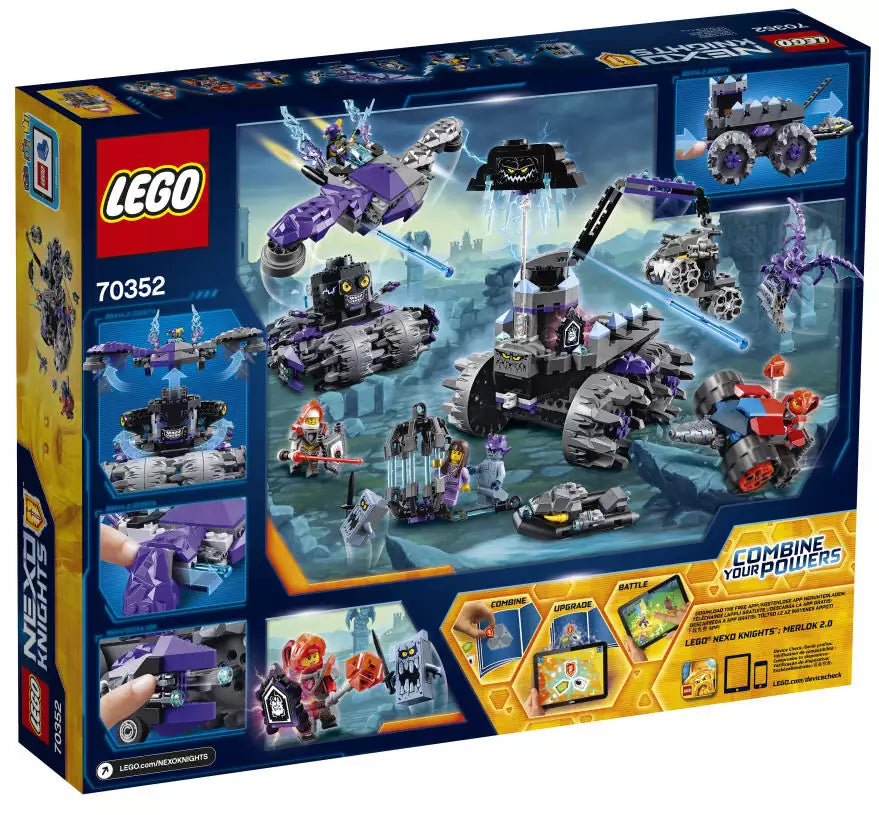LEGO Nexo Knights 70352 Jestros Monströses Monster-Mobil, Box Rückansicht