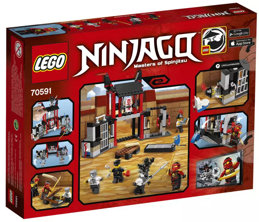 LEGO Ninjago 70591 Kryptarium-Gefängnisausbruch, Box Rückansicht