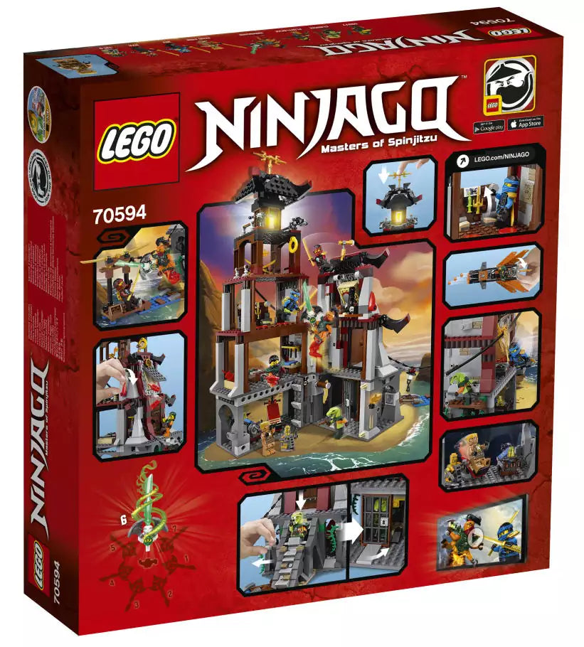 LEGO Ninjago 70594 Die Leuchtturmbelagerung, Box Rückansicht