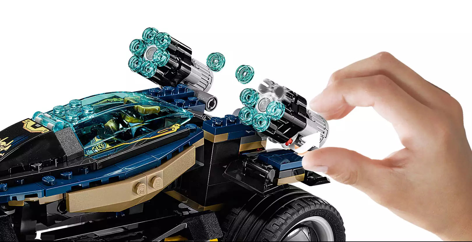 LEGO Ninjago 70625 Samurai Turbomobil, Waffen