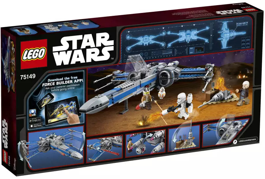 LEGO Star Wars 75149 Resistance X-Wing Fighter, Box Rückansicht