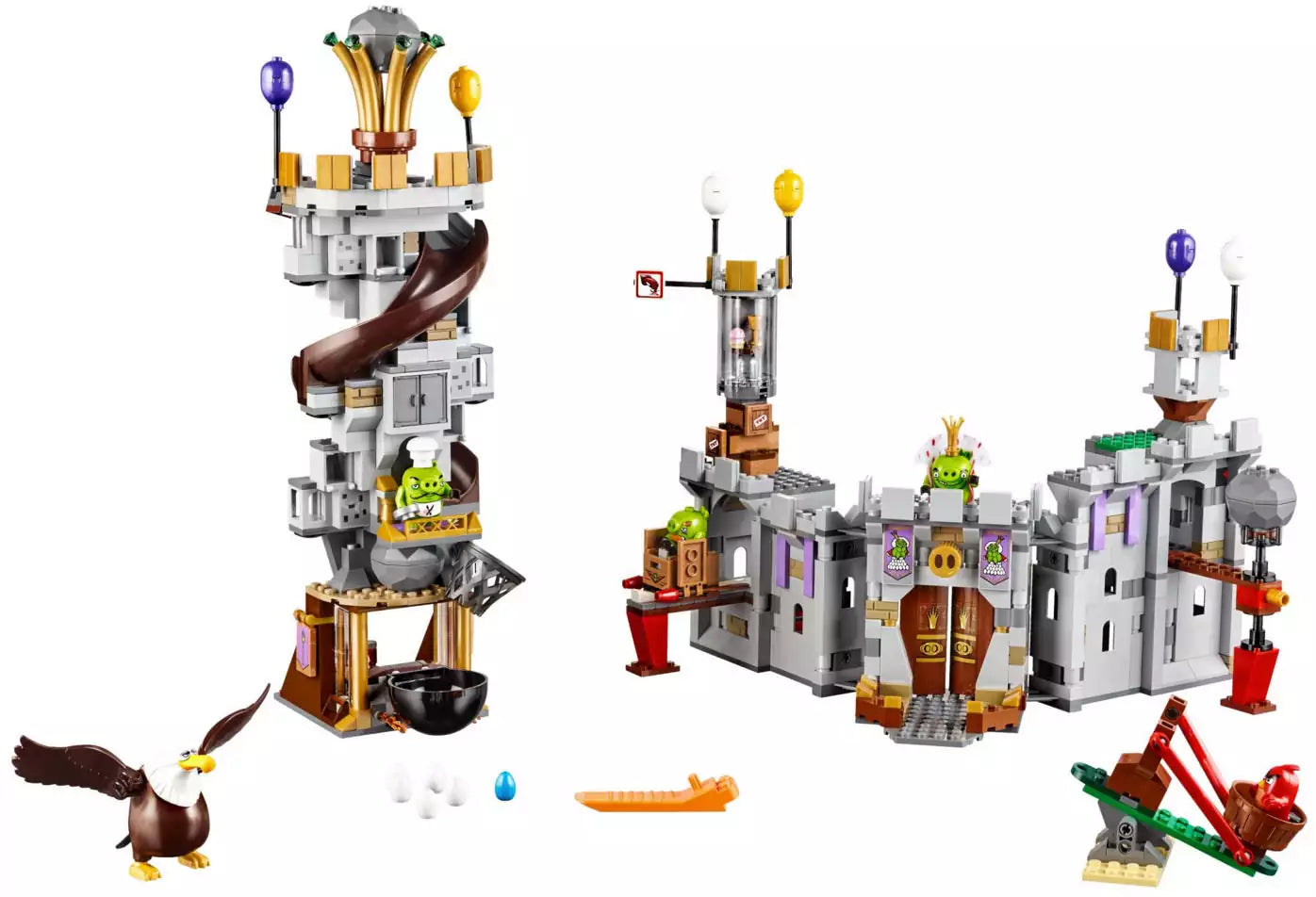 LEGO Angry Birds 75826 King Pigs Castle, Inhalt