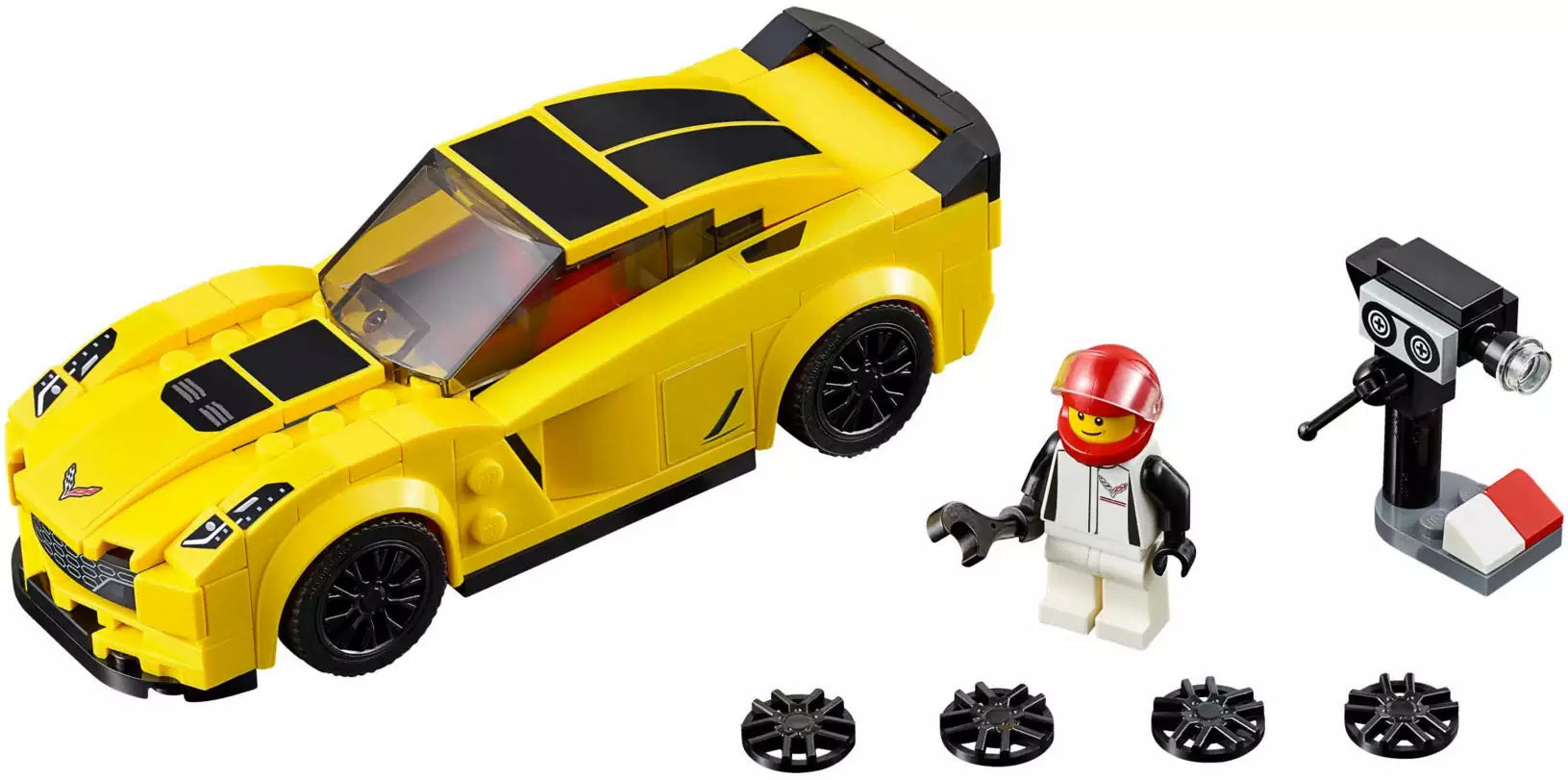 LEGO Speed Champions 75870 Chevrolet Corvette Z06, Inhalt