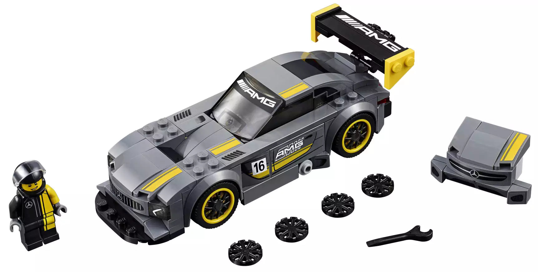 LEGO Speed Champions 75877 Mercedes-AMG GT3, Inhalt