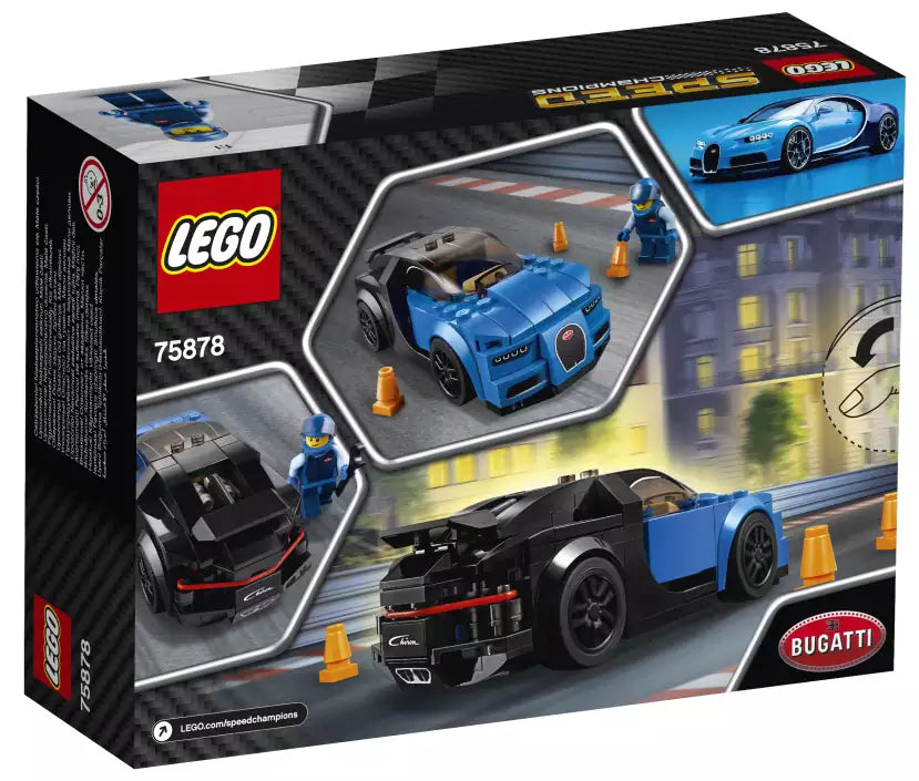 LEGO Speed Champions 75878 Bugatti Chiron, Box Rückansicht