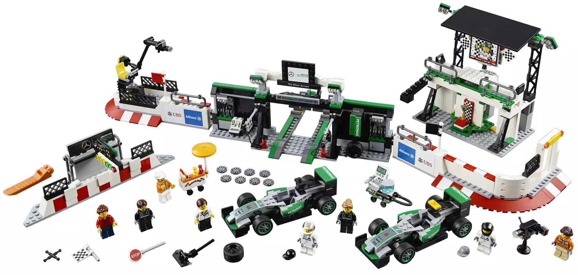 LEGO Speed Champions 75883 MERCEDES AMG PETRONAS Formula One Team, Inhalt