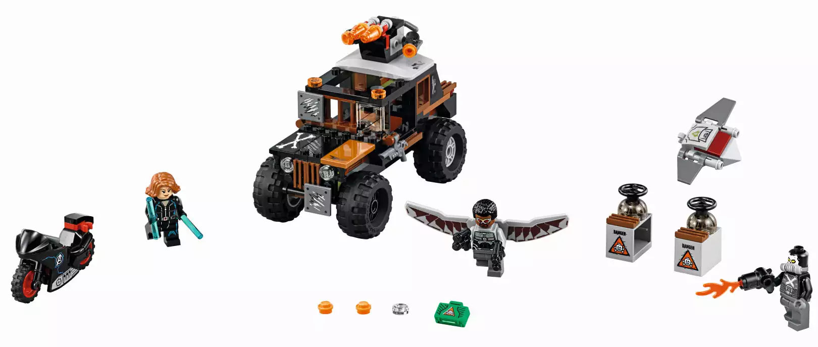 LEGO Super Heroes 76050 Crossbones gefährlicher Raub, Inhalt