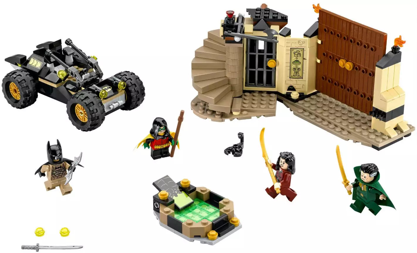 LEGO Super Heroes 76056 Ras al Ghuls Rache, Inhalt