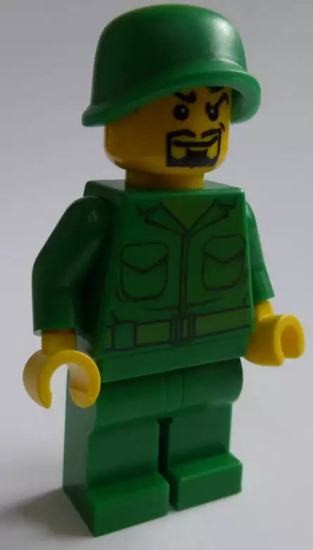 Custom LEGO Soldaten MIL103-01 Soldat mit Henriquart-Bart und Gewehr
