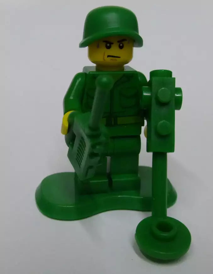 Custom LEGO Soldaten MIL103-03 Soldat, schwitzend mit Mienesuchgerät