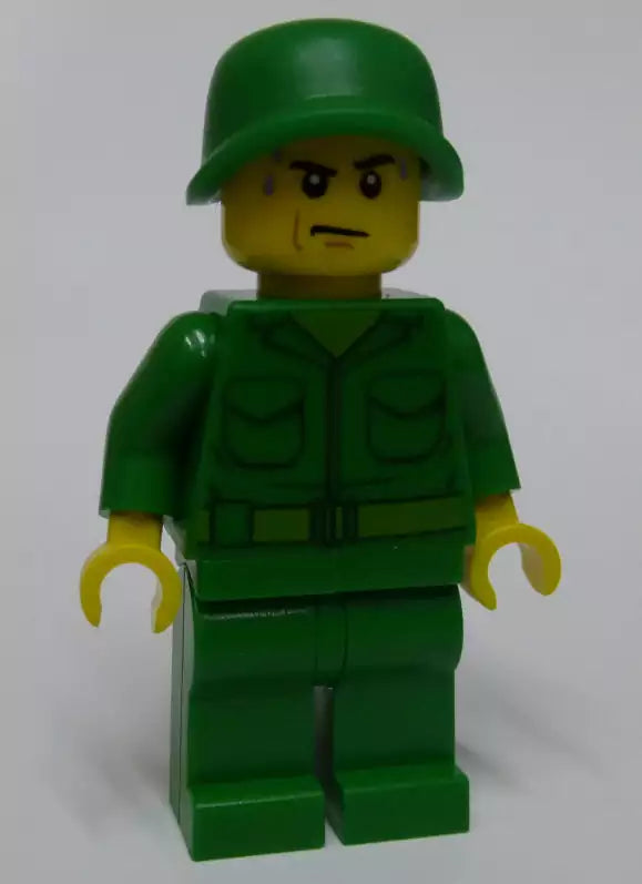 Custom LEGO Soldaten MIL103-03 Soldat, schwitzend mit Mienesuchgerät